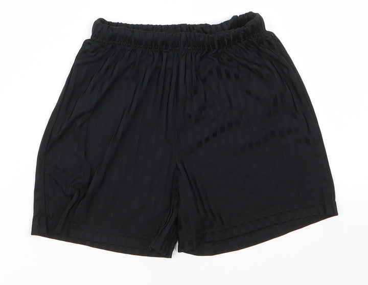 Matalan Boys Black Striped Polyester Utility Shorts Size 10 Years  Regular  - Same colour vertical pattern stripe