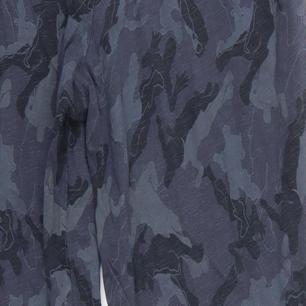 NEXT Boys Blue Camouflage Cotton  Pyjama Pants Size 14 Years   - Character Silohette against camouflauge