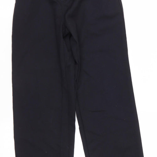 Matalan Boys Black  Polyester Dress Pants Trousers Size 10 Years  Regular  - School Trousers Back Elastication