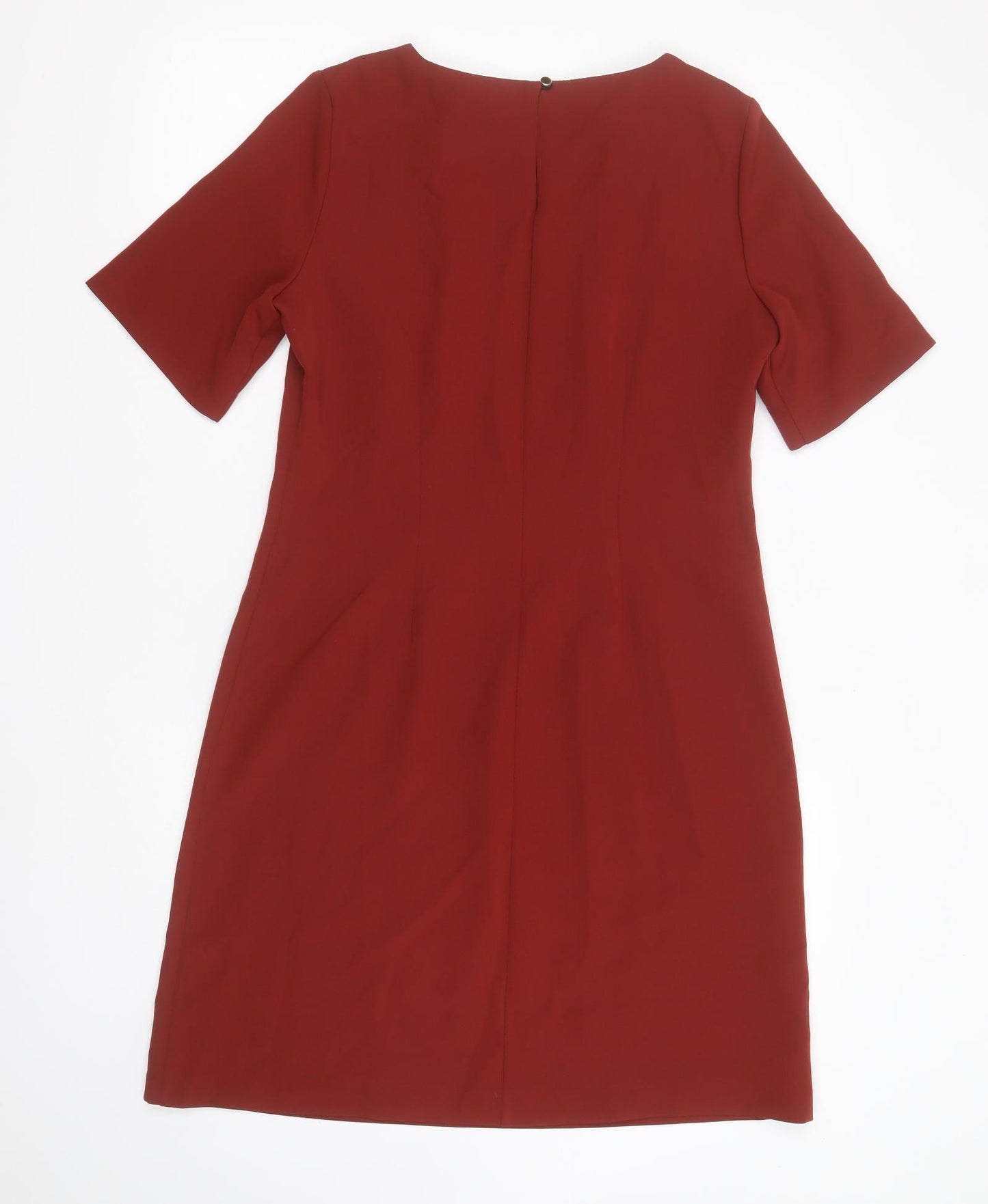 Papaya Womens Brown  Polyester T-Shirt Dress  Size 10  Round Neck
