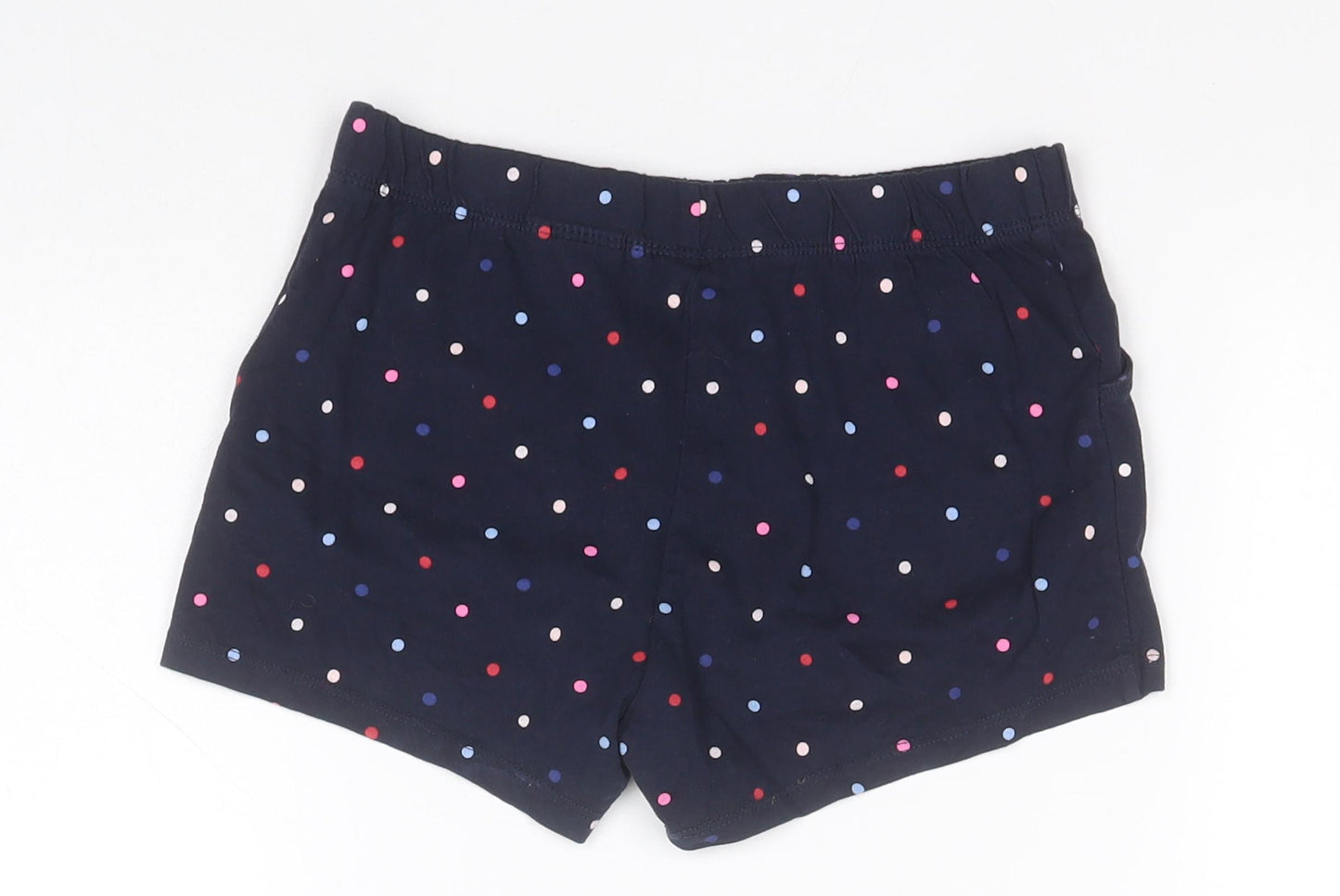 H&M Boys Blue Spotted Cotton Sweat Shorts Size 9-10 Years  Regular