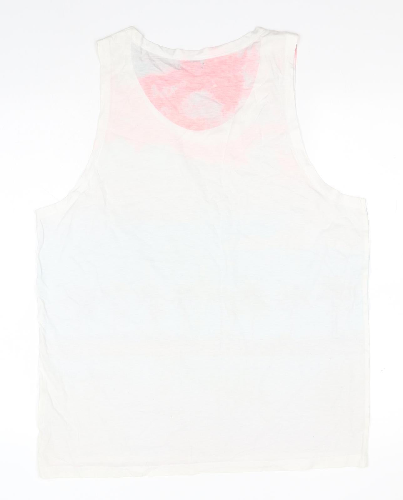 Blue Inc Womens Multicoloured  Polyester Basic Tank Size L Round Neck - Los Angeles