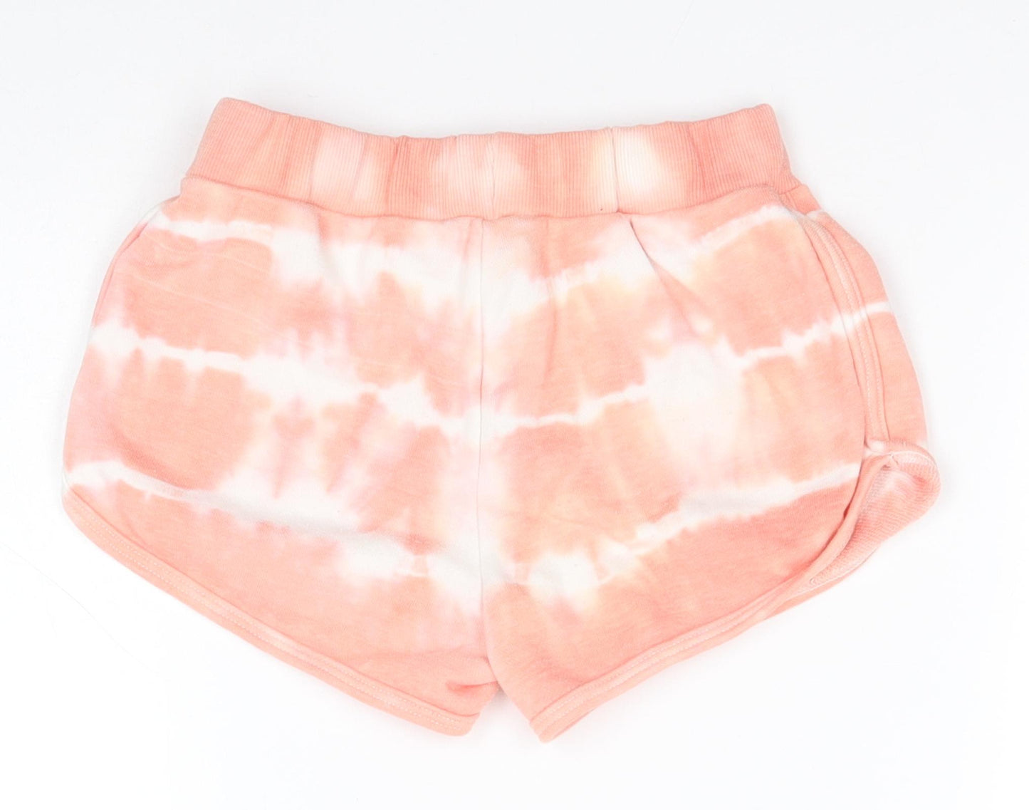 New Look Girls Pink Geometric Polyester Sweat Shorts Size 9 Years  Regular
