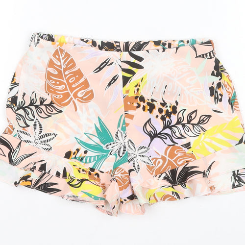River Island Girls Green Floral Polyester Sailor Shorts Size 7 Years  Regular