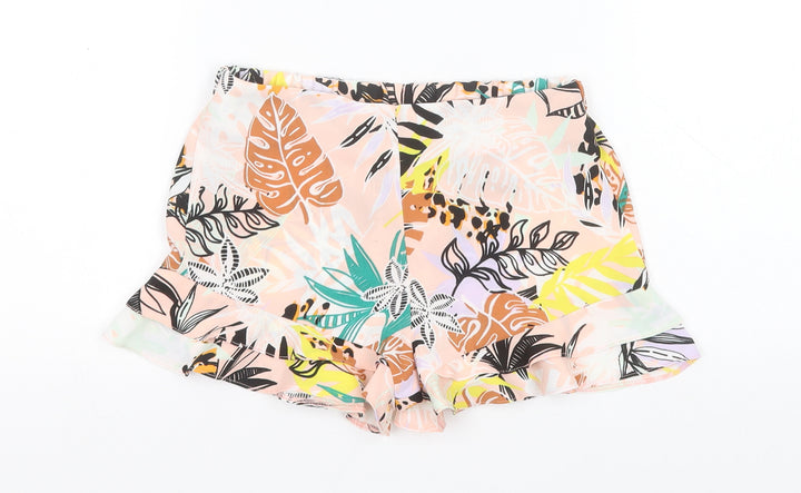 River Island Girls Green Floral Polyester Sailor Shorts Size 7 Years  Regular