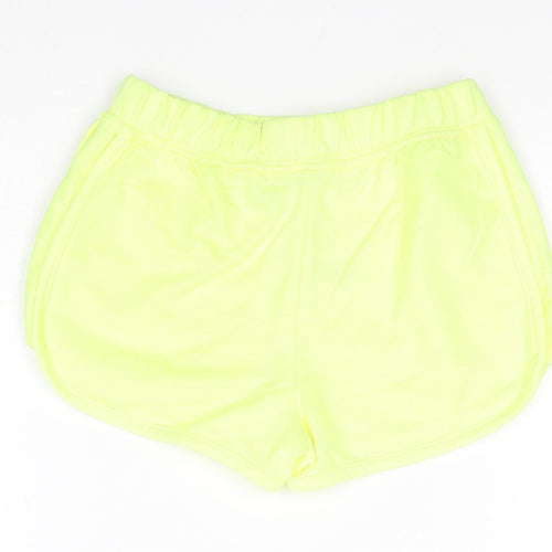 Matalan Girls Yellow  Cotton Sweat Shorts Size 7 Years  Regular
