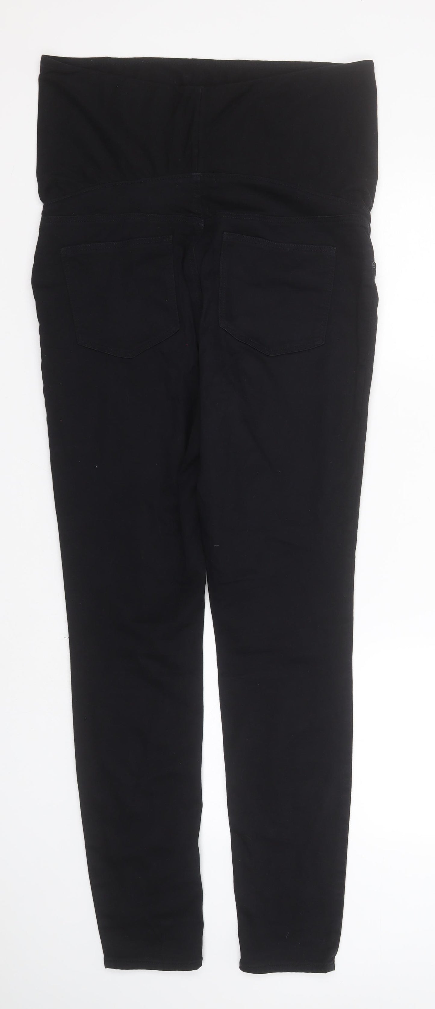 H&M Womens Black  Cotton Mom Jeans Size M L28 in Regular