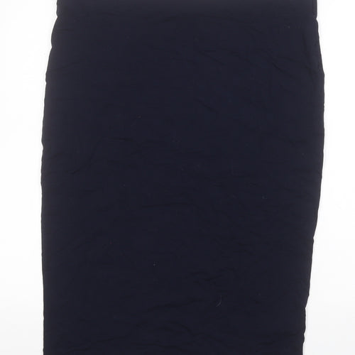 Dorothy Perkins Womens Blue  Viscose Straight & Pencil Skirt Size 18