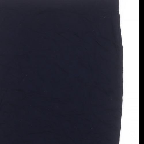 Dorothy Perkins Womens Blue  Viscose Straight & Pencil Skirt Size 18