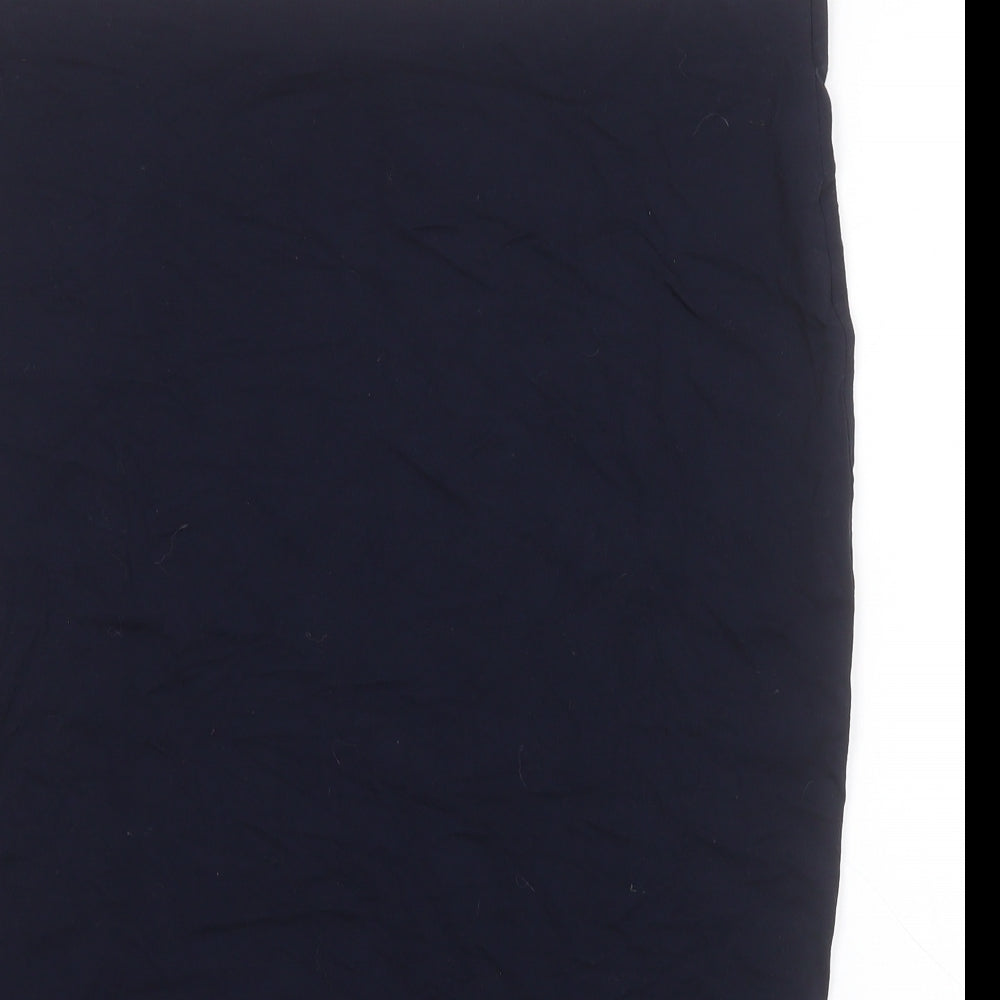 Dorothy Perkins Womens Blue  Viscose Straight & Pencil Skirt Size 18
