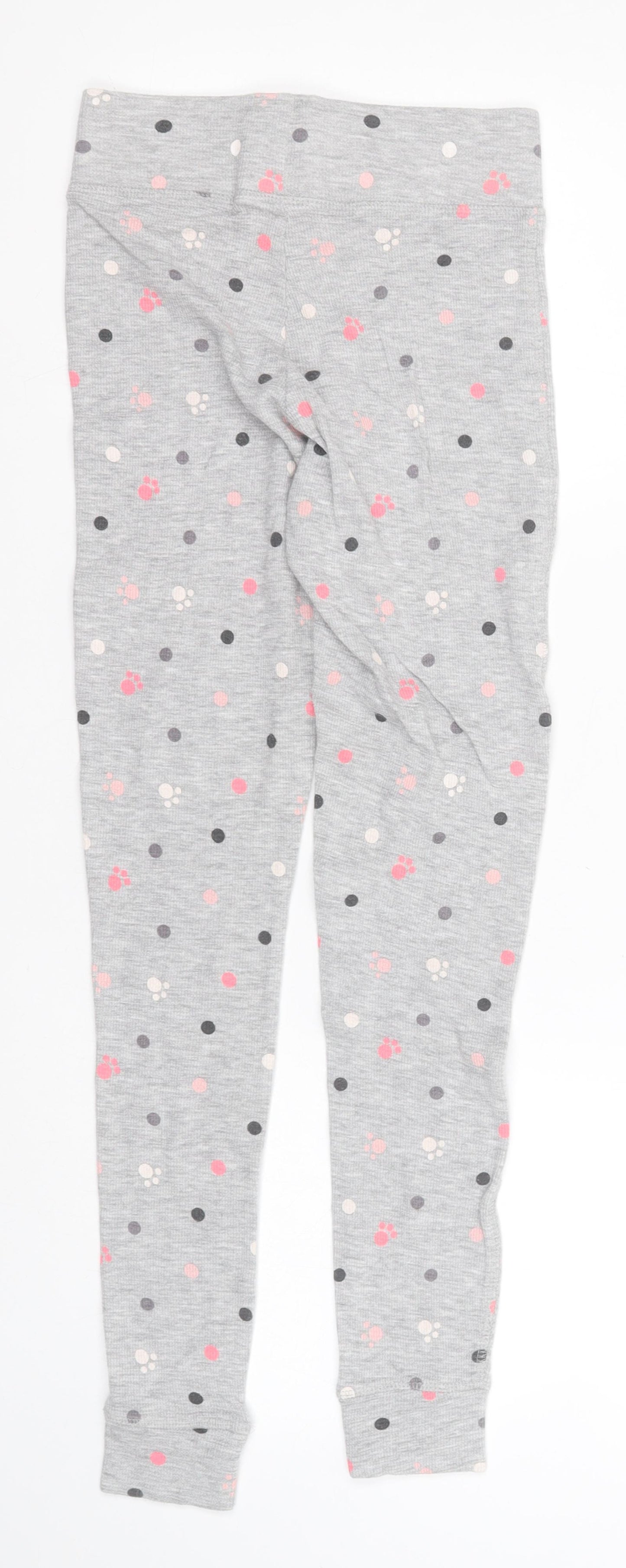 George Womens Grey Geometric Cotton  Pyjama Pants Size 4   - Paw Prints