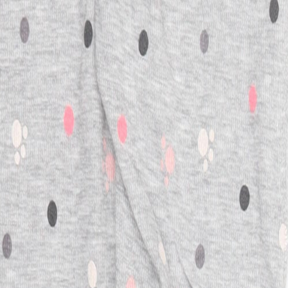 George Womens Grey Geometric Cotton  Pyjama Pants Size 4   - Paw Prints
