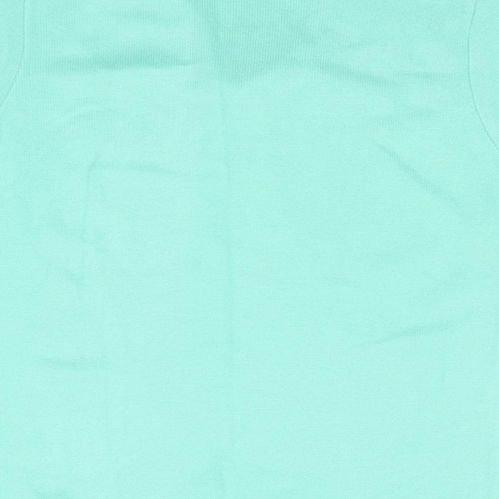 Jenny Loyd Womens Green V-Neck  Acrylic Pullover Jumper Size XL