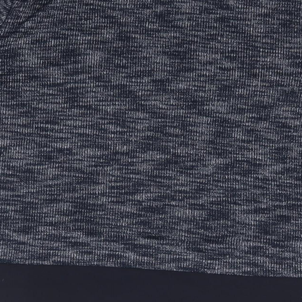 TU Womens Blue Collared  Viscose Pullover Jumper Size 16
