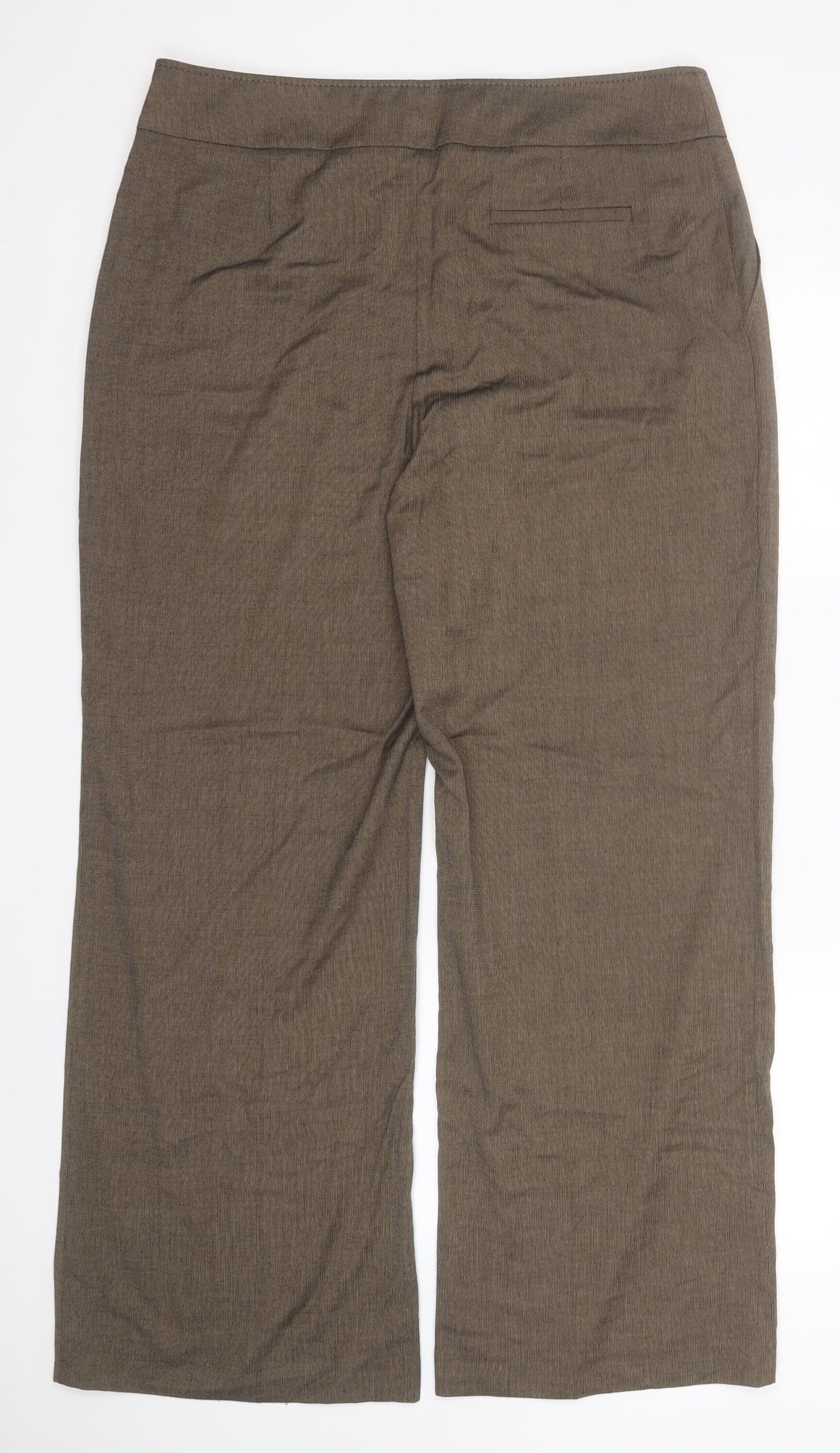 Autograph Womens Brown  Polyester Trousers  Size 18 L31 in Regular