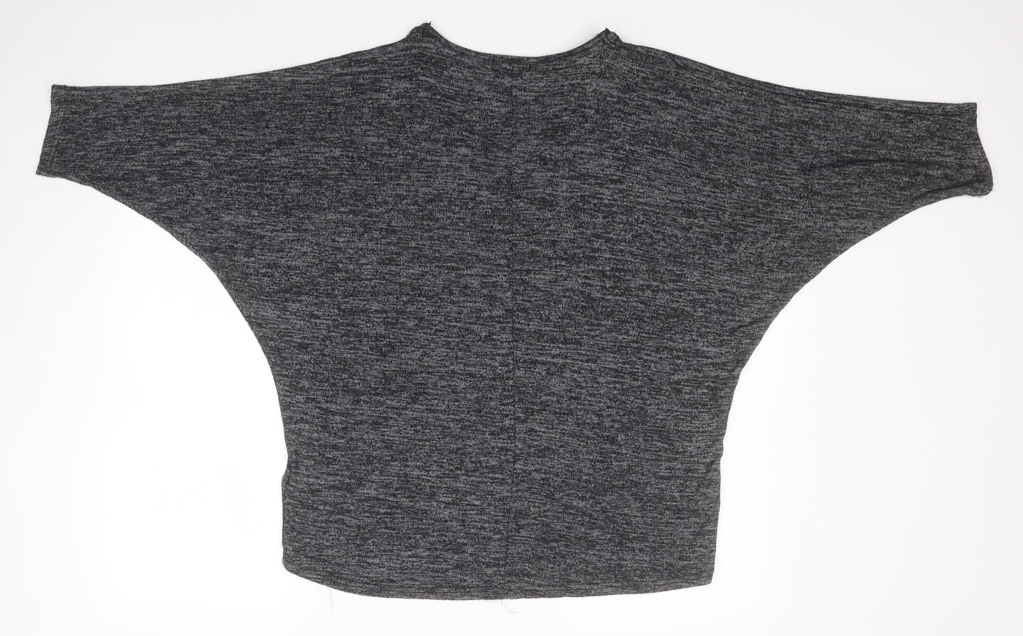 New Look Womens Grey Crew Neck  Viscose Pullover Jumper Size M