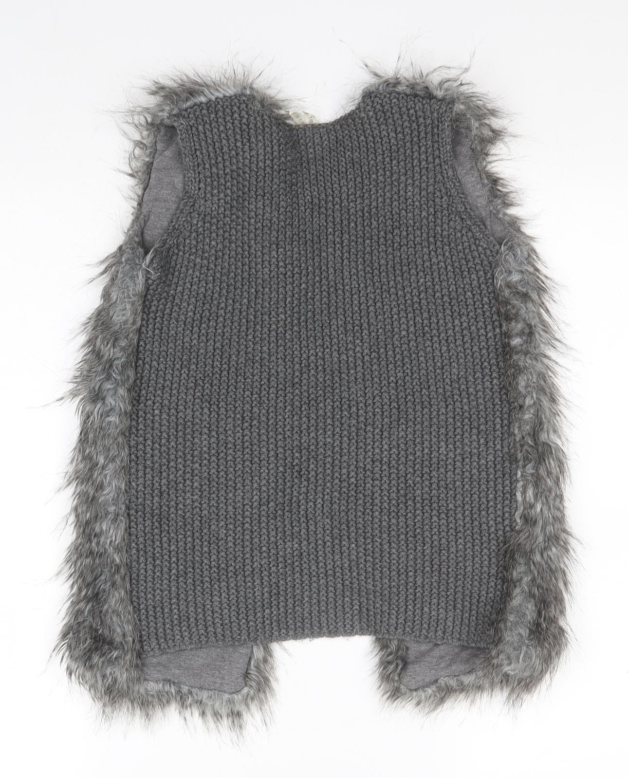 Young Dimension Girls Grey   Jacket Coatigan Size 10 Years
