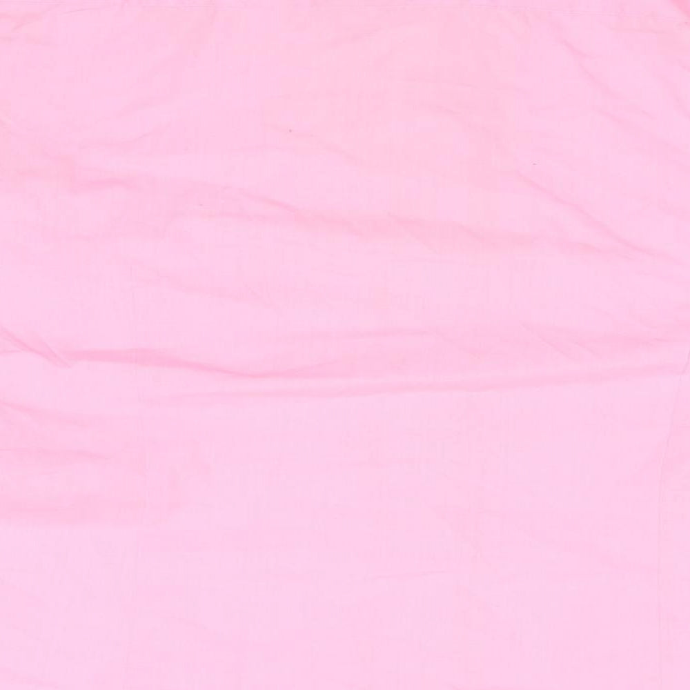 Dunnes Stores Womens Pink  Polyester Basic Button-Up Size 14 Collared