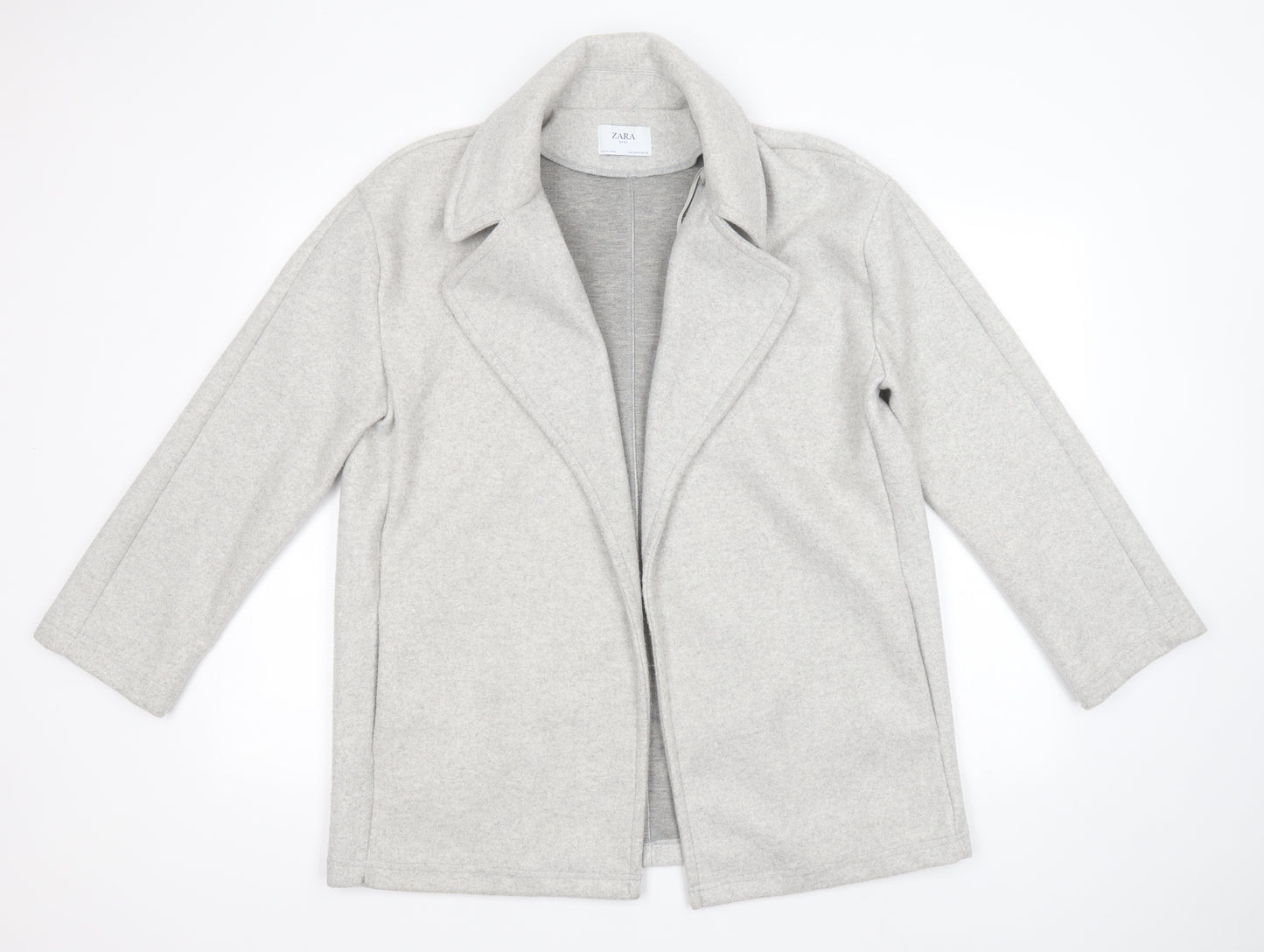 Zara Womens Grey   Overcoat Coatigan Size M