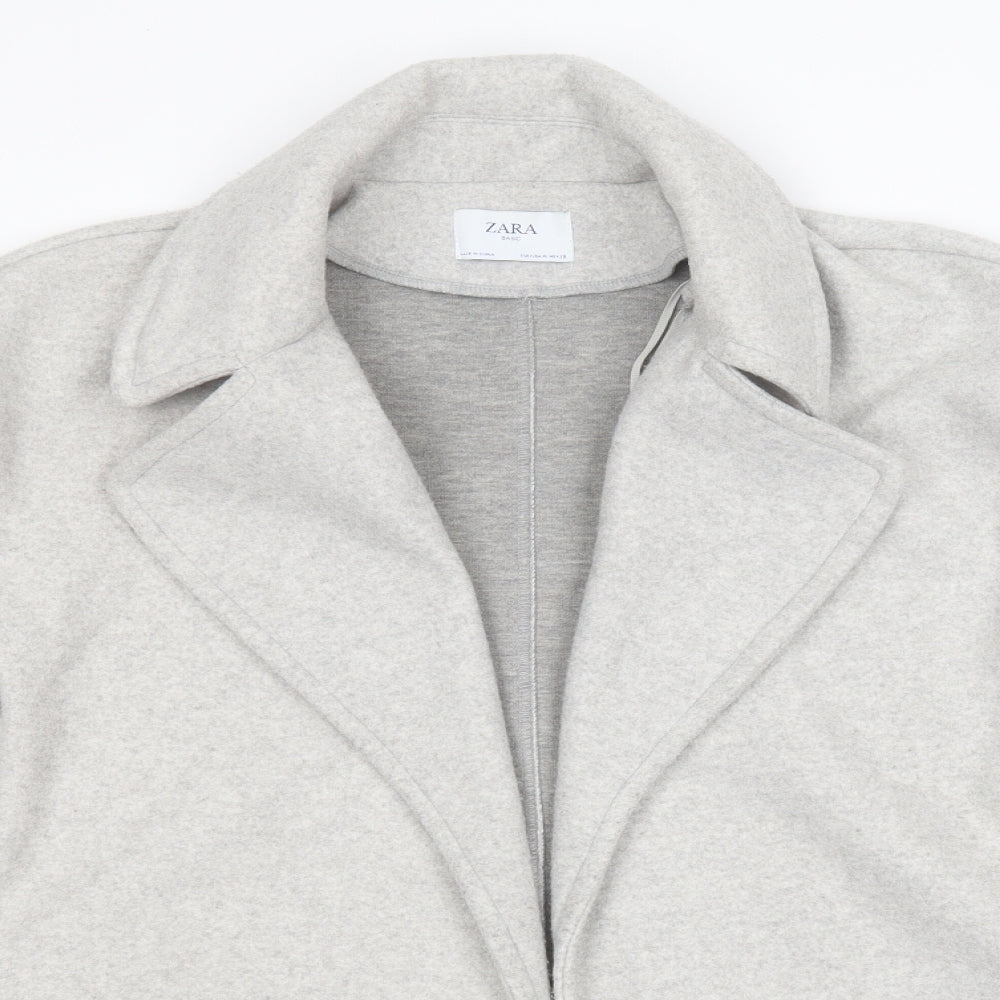 Zara Womens Grey   Overcoat Coatigan Size M