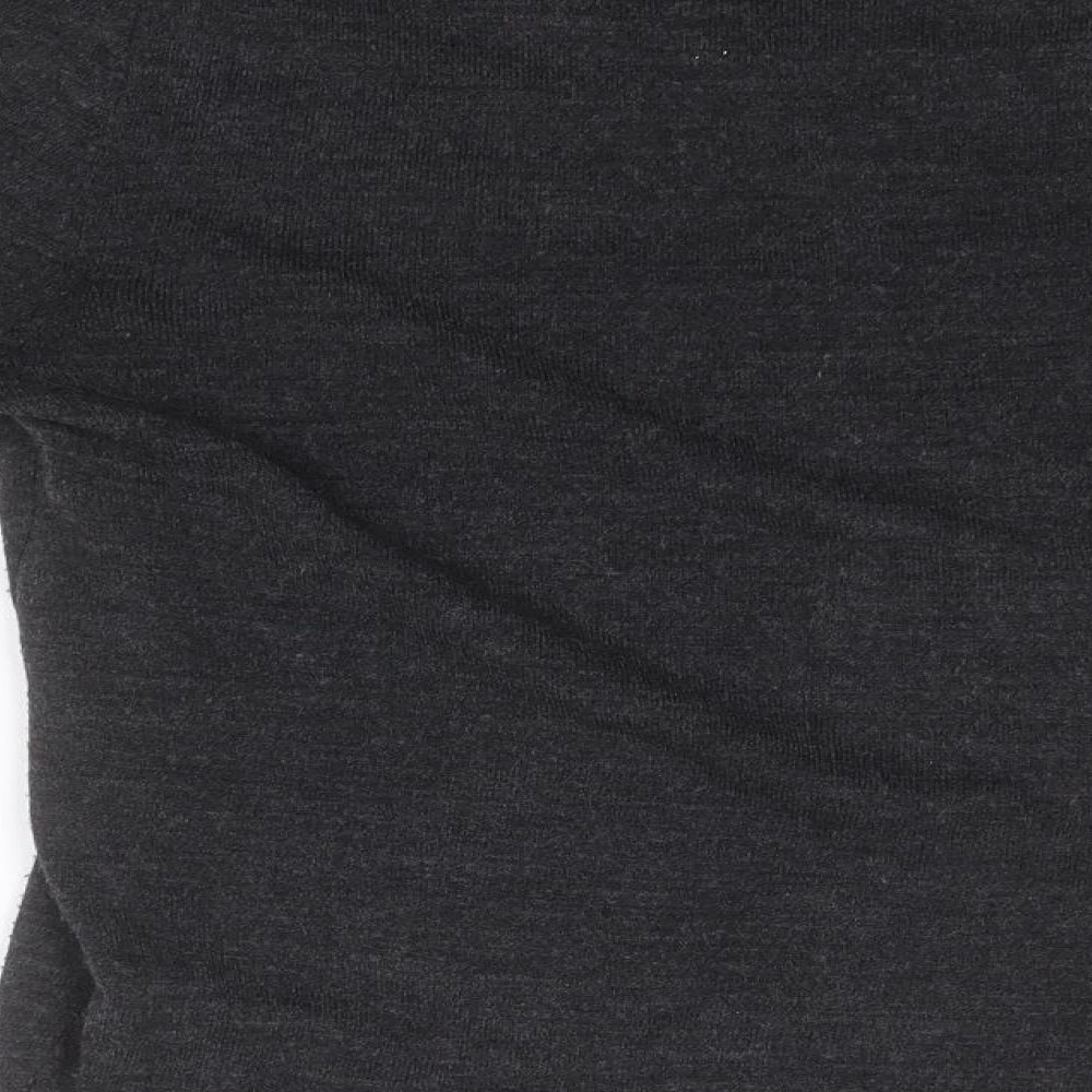 Cedar Wood State Mens Grey V-Neck  Acrylic Pullover Jumper Size S