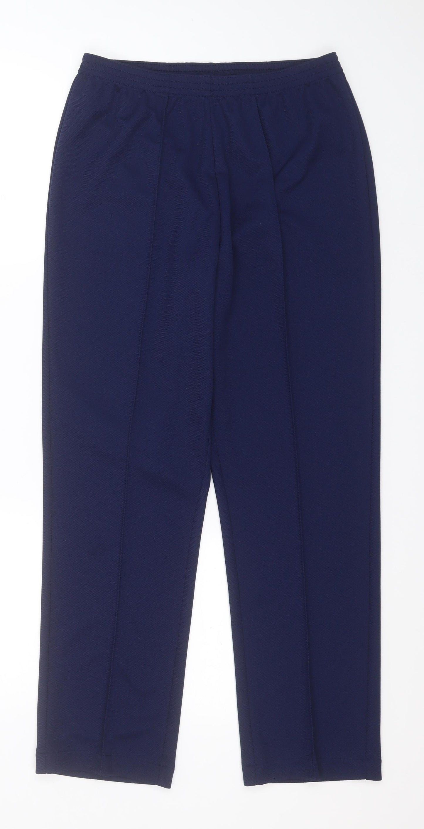 Damart Womens Blue  Polyester Sweatpants Trousers Size 12 L27 in Regular