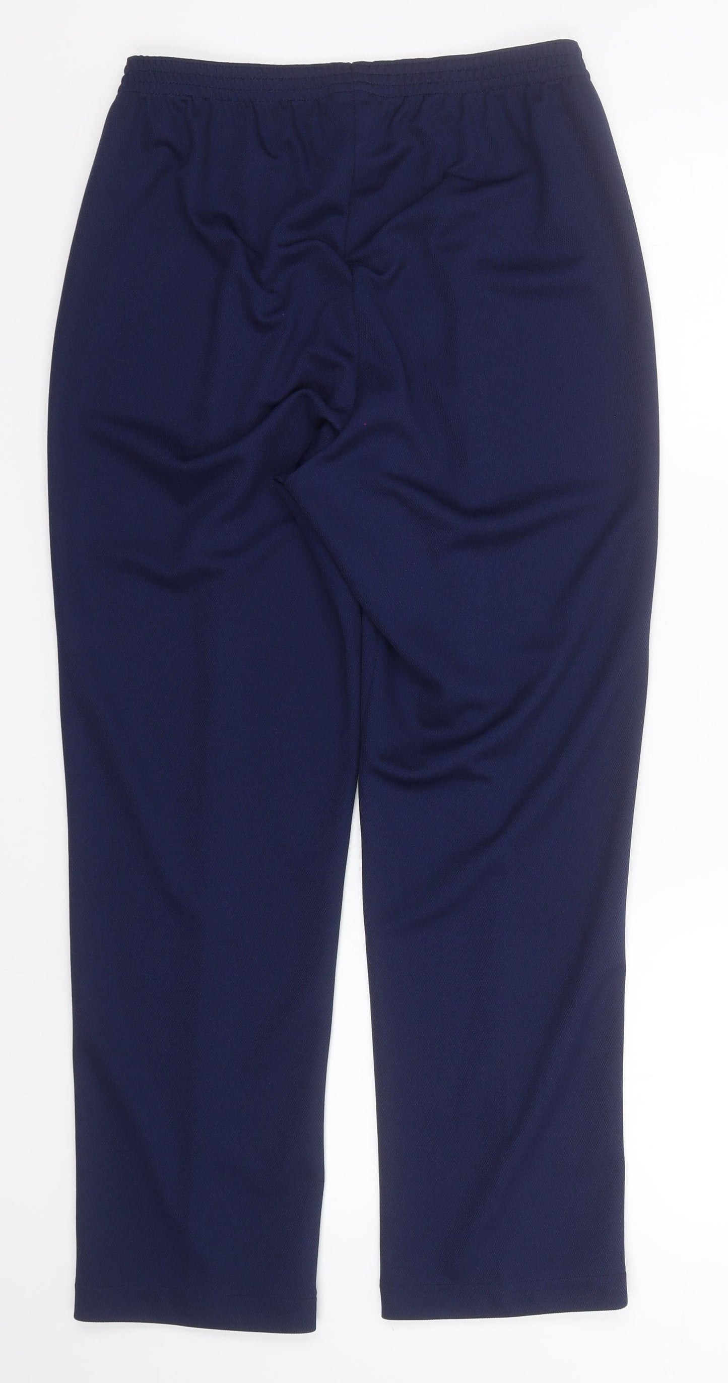 Damart Womens Blue  Polyester Sweatpants Trousers Size 12 L27 in Regular