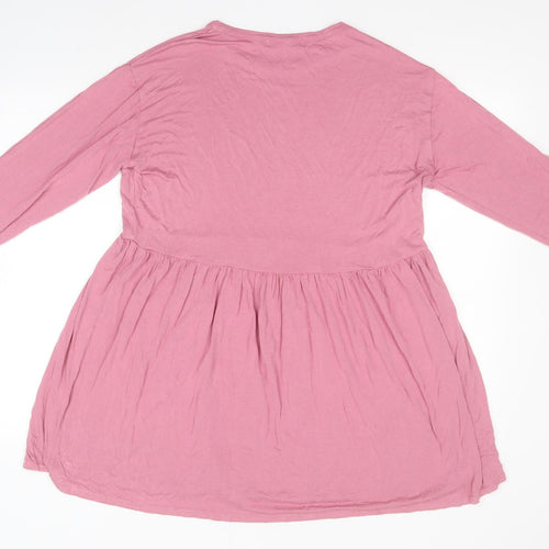 In the Style Womens Pink  Viscose A-Line  Size 10  Round Neck
