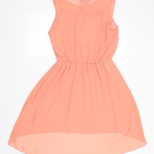 Cameo Rose Womens Orange  Polyester A-Line  Size 12  Round Neck