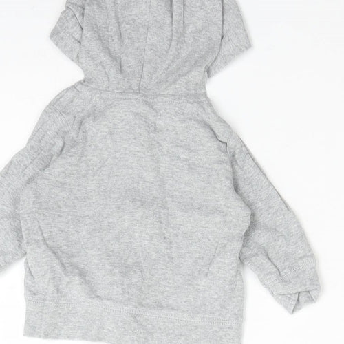 CARTERS Boys Grey  Cotton Full Zip Jumper Size 3-6 Months   - LITTLE GENTLEMAN