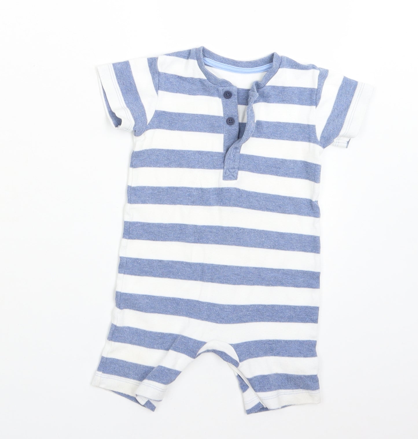 George Boys Multicoloured Striped Cotton Romper One-Piece Size 9-12 Months