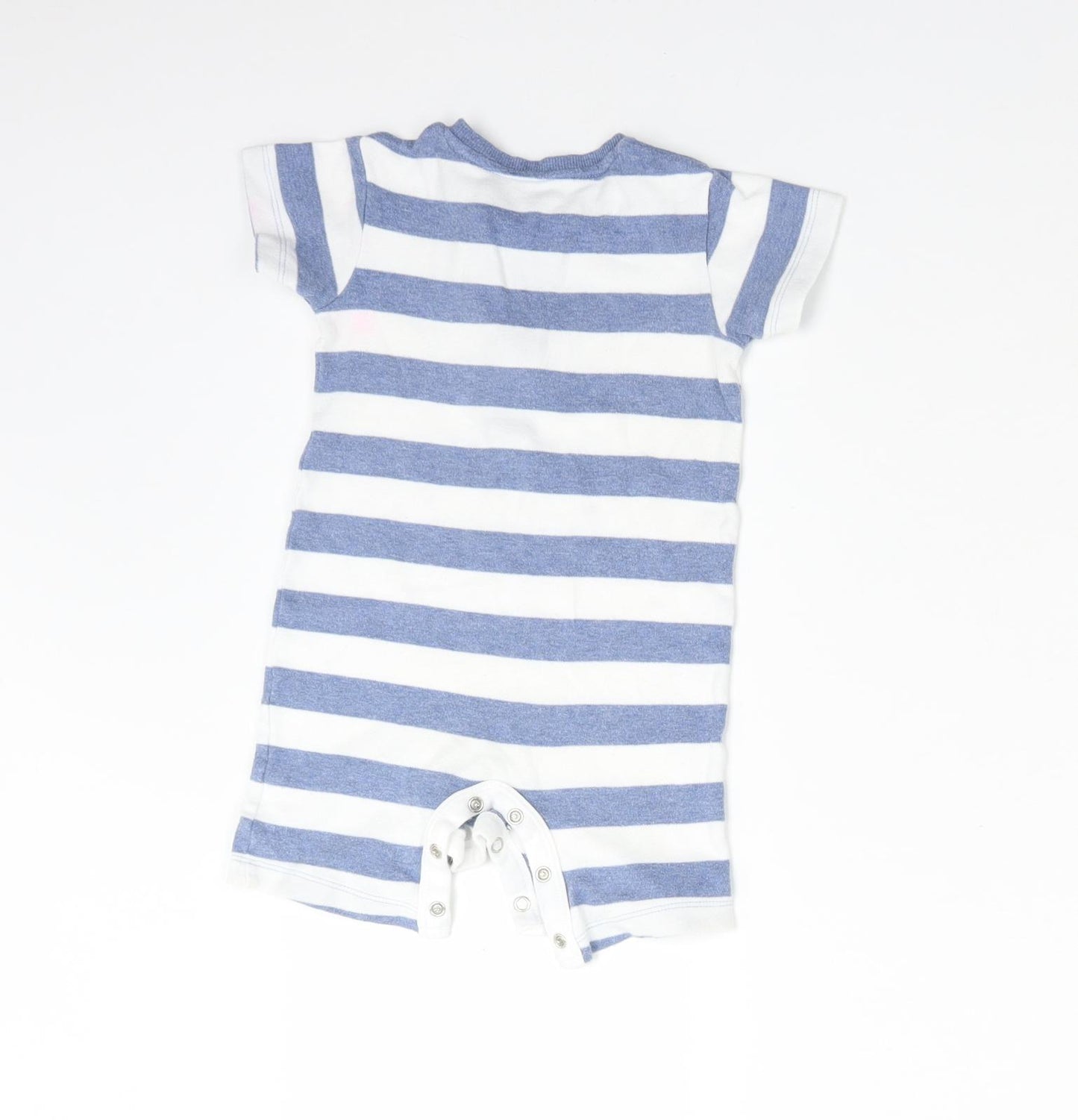 George Boys Multicoloured Striped Cotton Romper One-Piece Size 9-12 Months