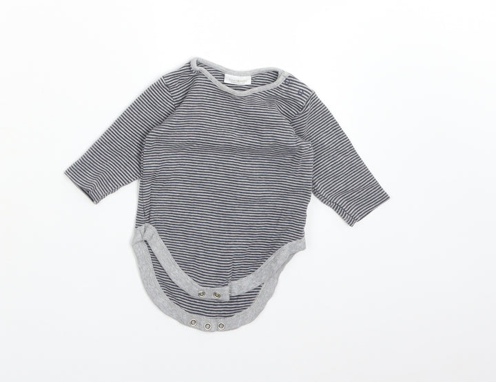 NEXT Boys Multicoloured Striped Cotton Babygrow One-Piece Size 3-6 Months