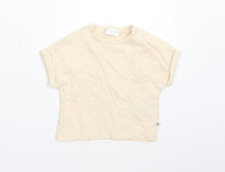 NEXT Baby Orange Cotton Basic T-Shirt Size Newborn Crew Neck