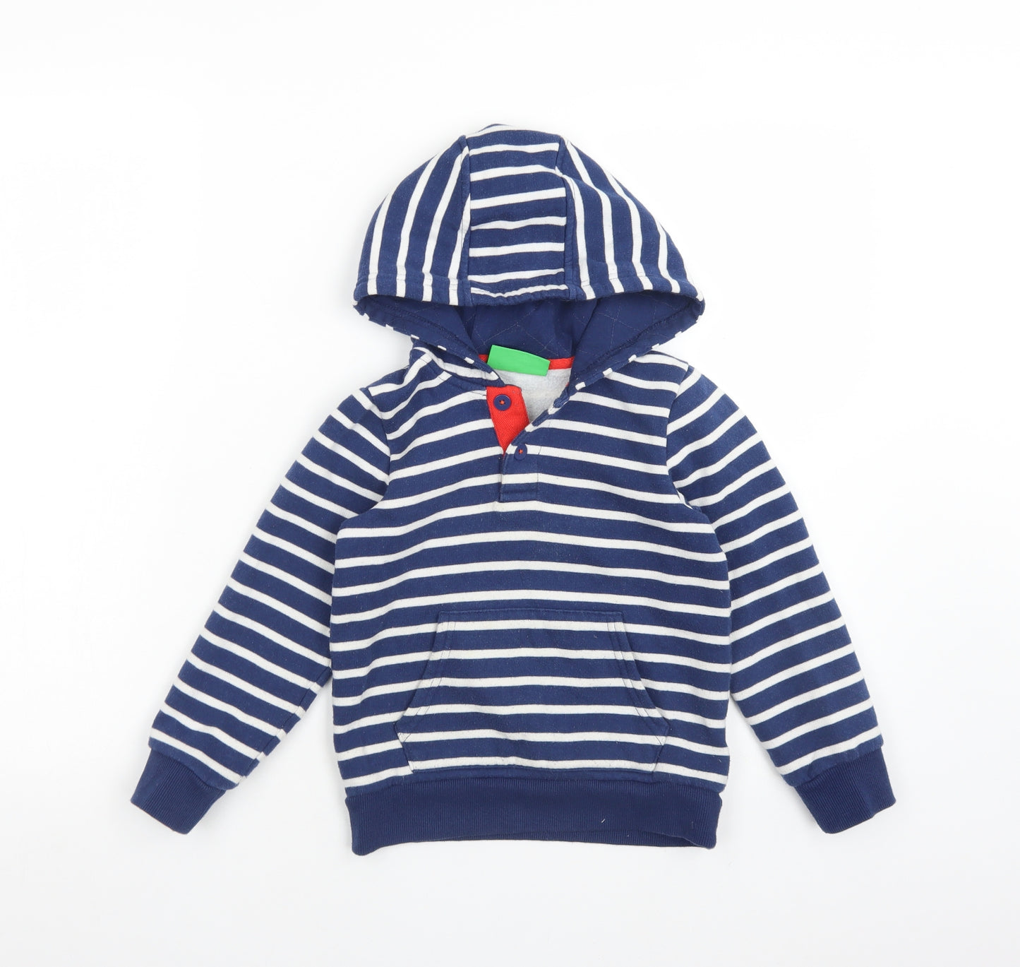 Mountain Warehouse Boys Multicoloured Striped Cotton Pullover Hoodie Size 5-6 Years