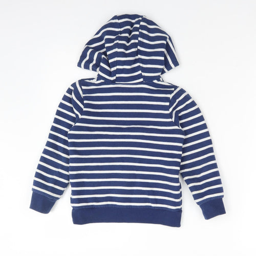Mountain Warehouse Boys Multicoloured Striped Cotton Pullover Hoodie Size 5-6 Years