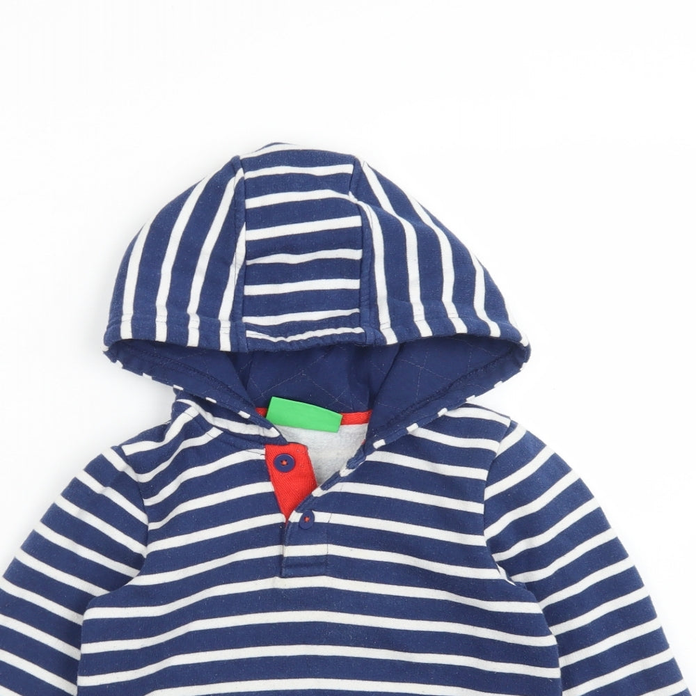 Mountain Warehouse Boys Multicoloured Striped Cotton Pullover Hoodie Size 5-6 Years
