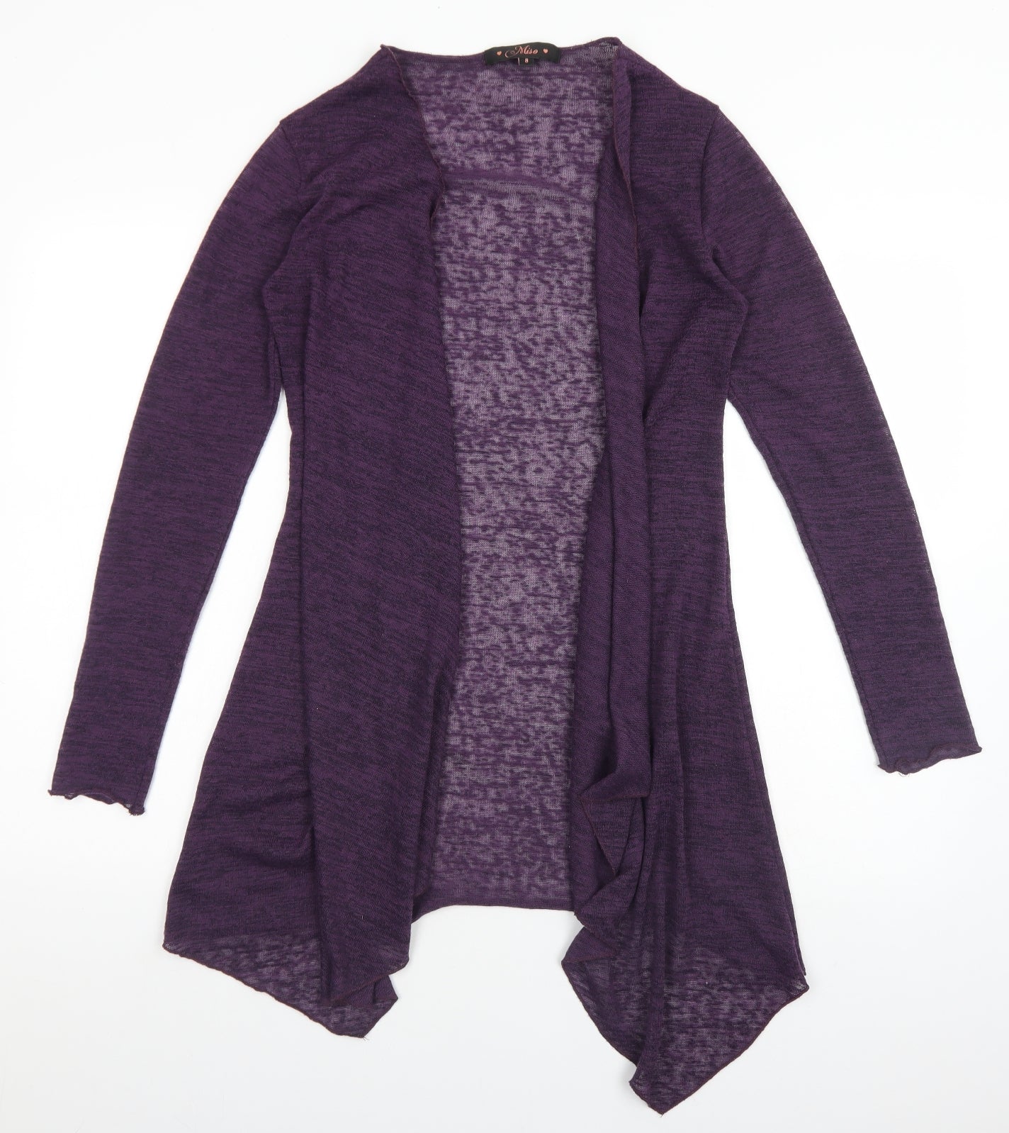 Miso Womens Purple    Cardigan Jumper Size 8