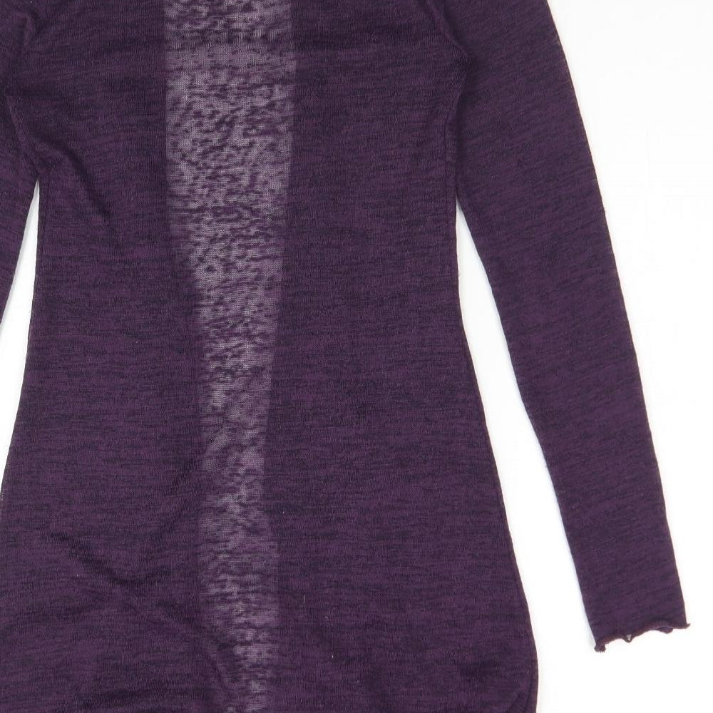 Miso Womens Purple    Cardigan Jumper Size 8