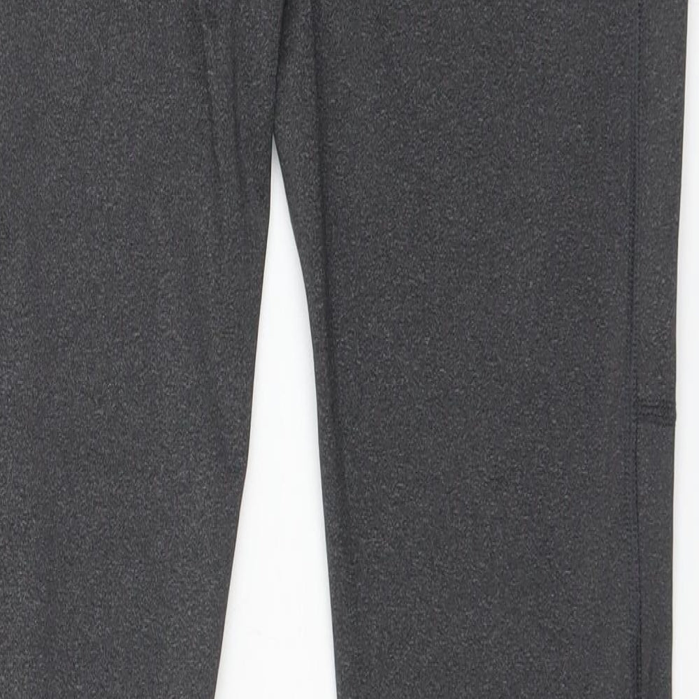 Preworn Womens Grey  Polyester  Leggings Size L L29 in