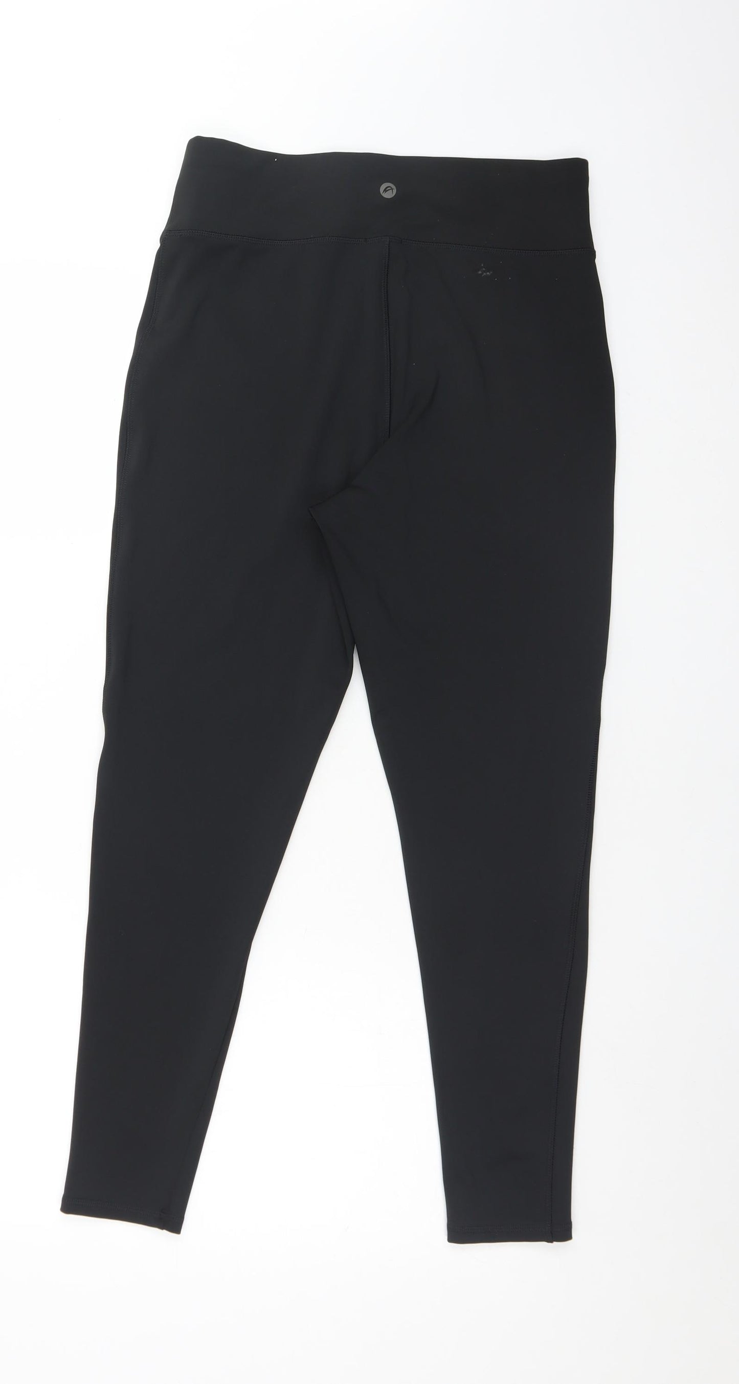 F&F Womens Black  Polyester  Leggings Size 14 L26 in
