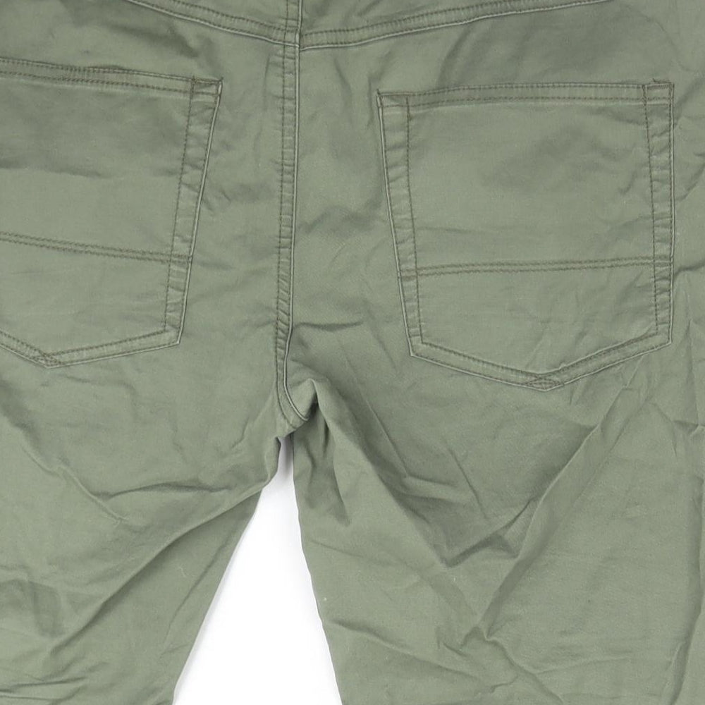 River Island Womens Green  Cotton Chino Shorts Size 32 L9 in Regular