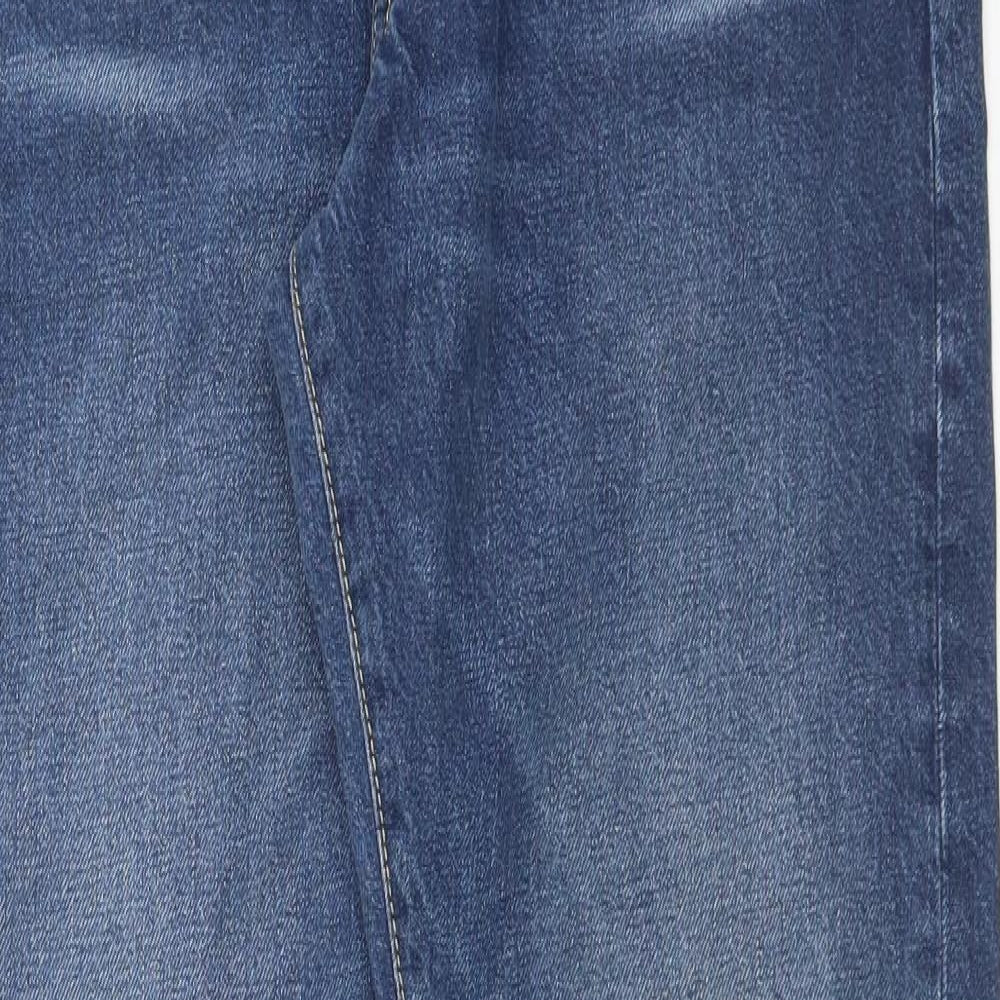 H&M Mens Blue  Cotton Straight Jeans Size 32 L34 in Slim