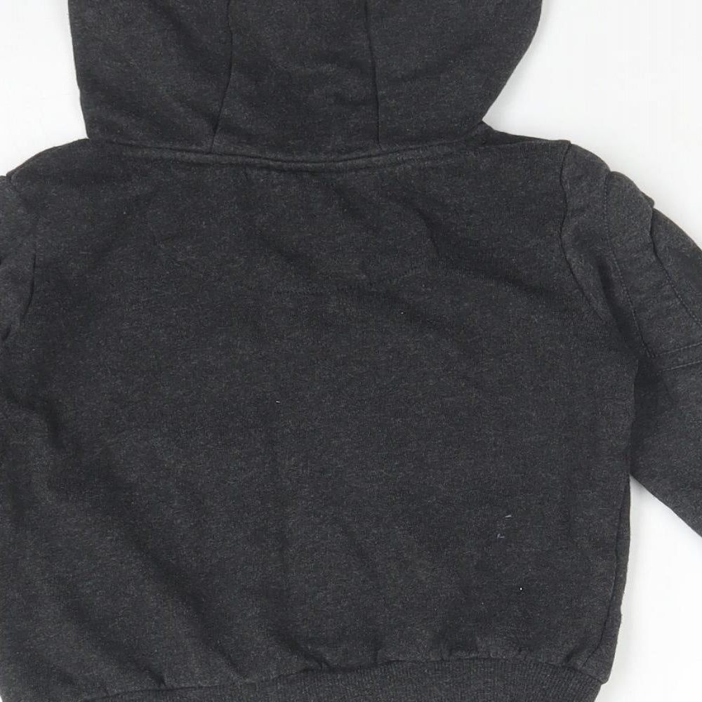Batman Boys Grey  Cotton Pullover Hoodie Size 4-5 Years   - BATMAN