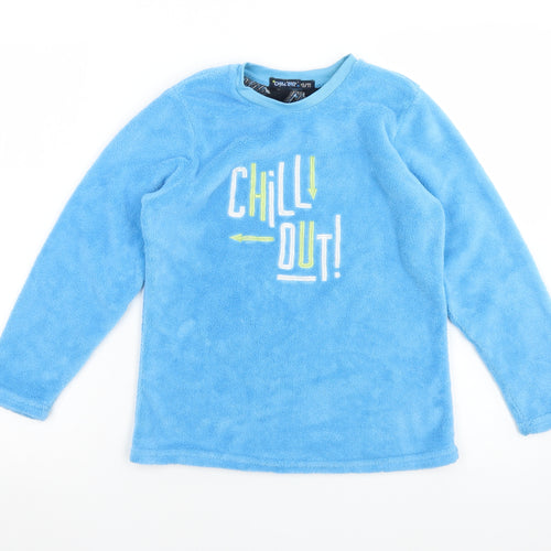 CHILL OUT Boys Blue Solid Polyester  Pyjama Top Size 10-11 Years   - CHILL OUT