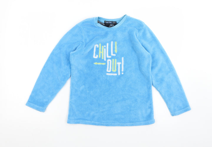 CHILL OUT Boys Blue Solid Polyester  Pyjama Top Size 10-11 Years   - CHILL OUT
