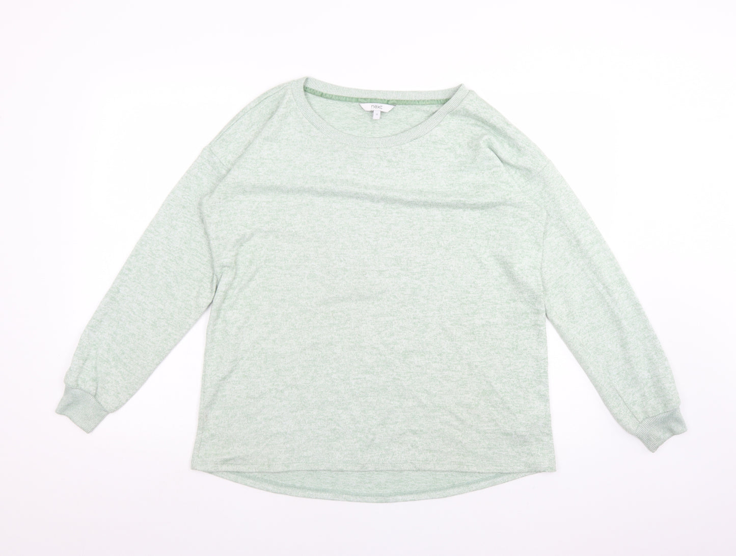 NEXT Womens Green Crew Neck  Polyester Pullover Jumper Size 12