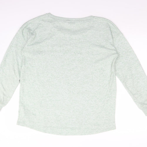 NEXT Womens Green Crew Neck  Polyester Pullover Jumper Size 12
