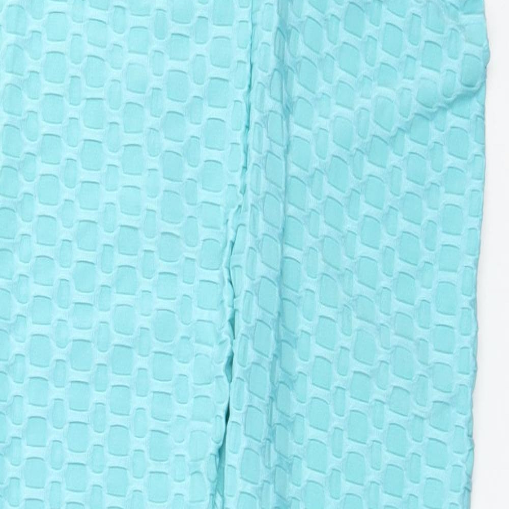 OVAHIA Womens Blue  Polyester  Leggings Size M L26 in