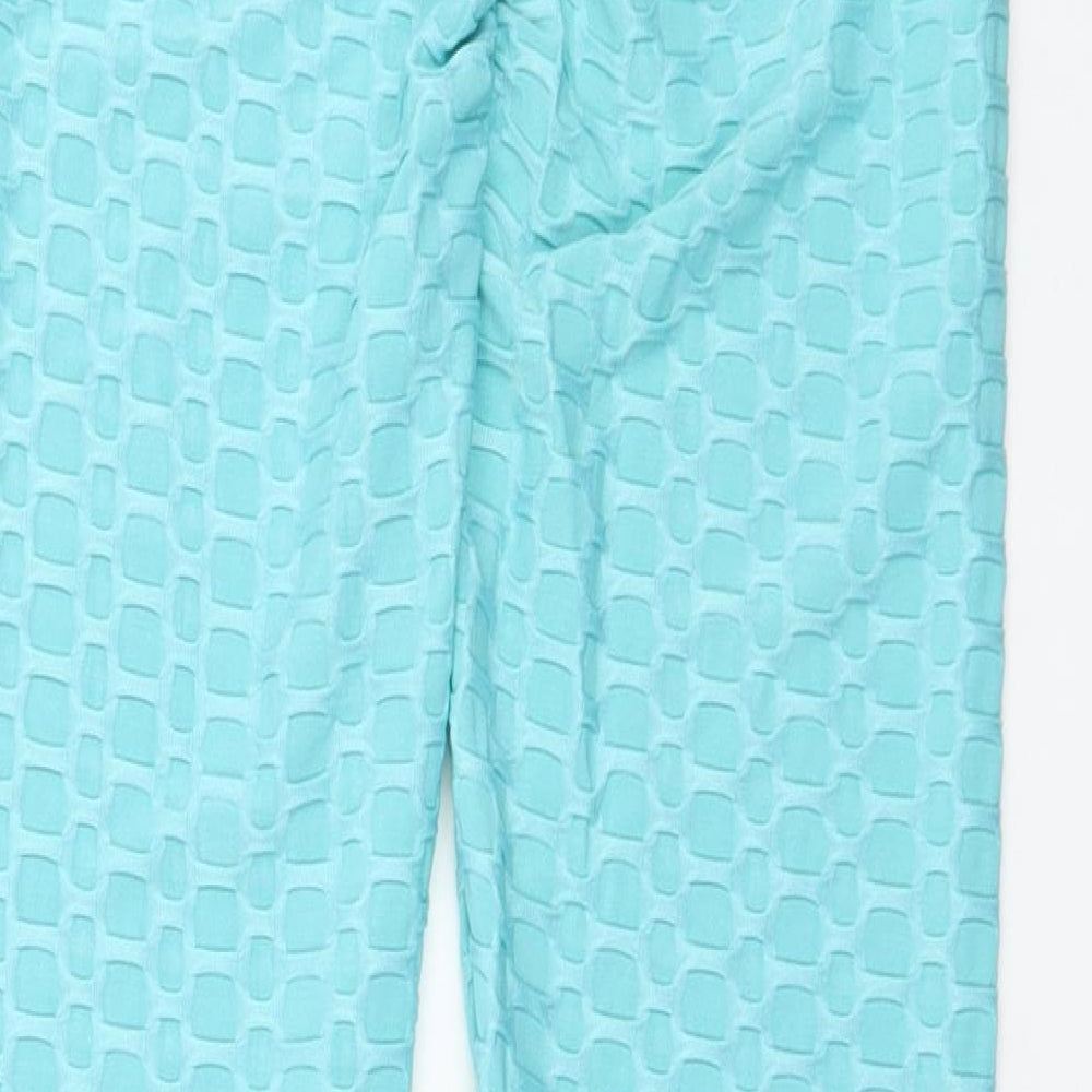 OVAHIA Womens Blue  Polyester  Leggings Size M L26 in